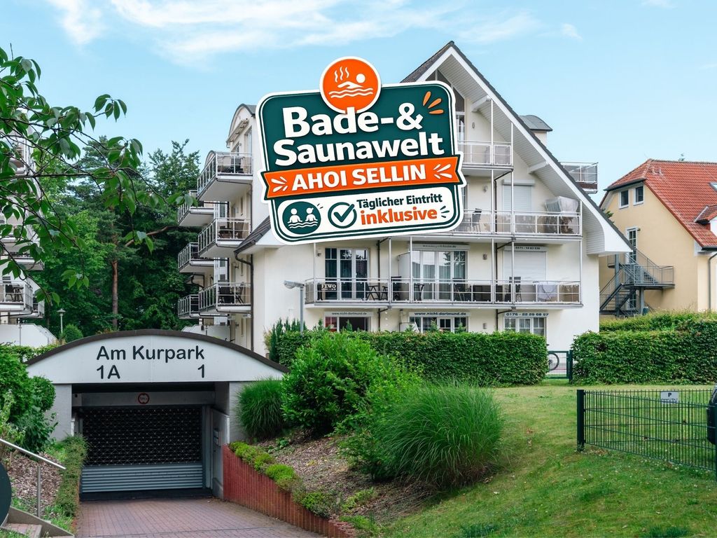 Ferienwohnung 15 "Jasmund" - Bade- & Saunawelt täglich inklusive