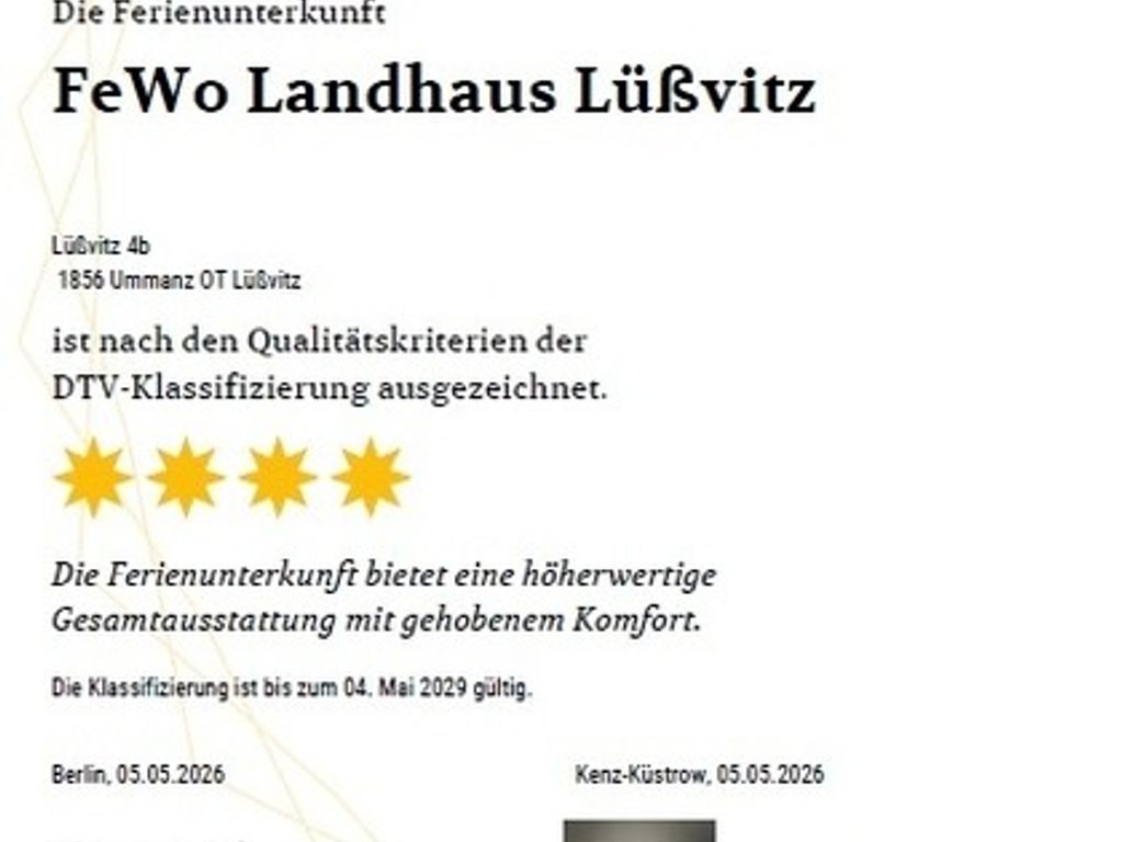 4 Sterne Landhaus Lüßvitz Ferienwohnung - Wallbox detail 1