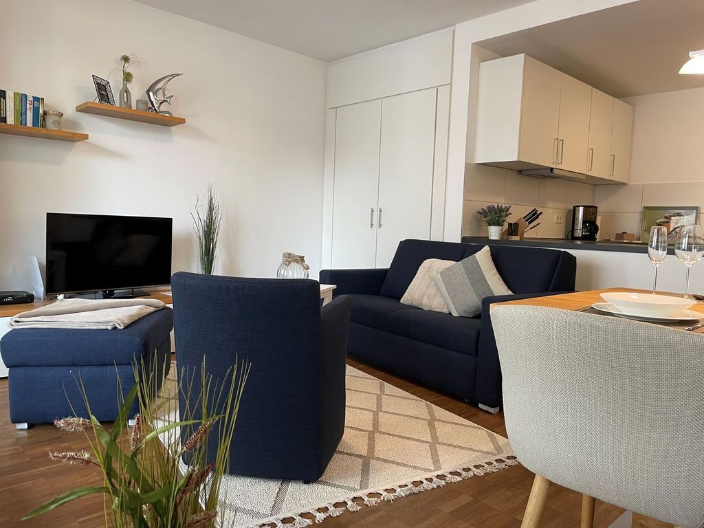 Tolles Familienapartment nur 150 m zum Ostseestrand mit Balkon & Fußbodenheizung