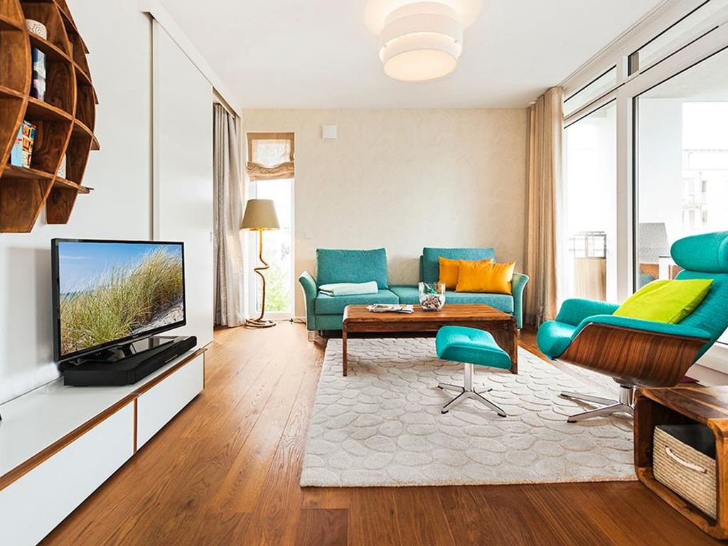 Stilvolles Apartment mit großem Balkon in Süd-Ost-Lage und nur 150 m zum Strand!