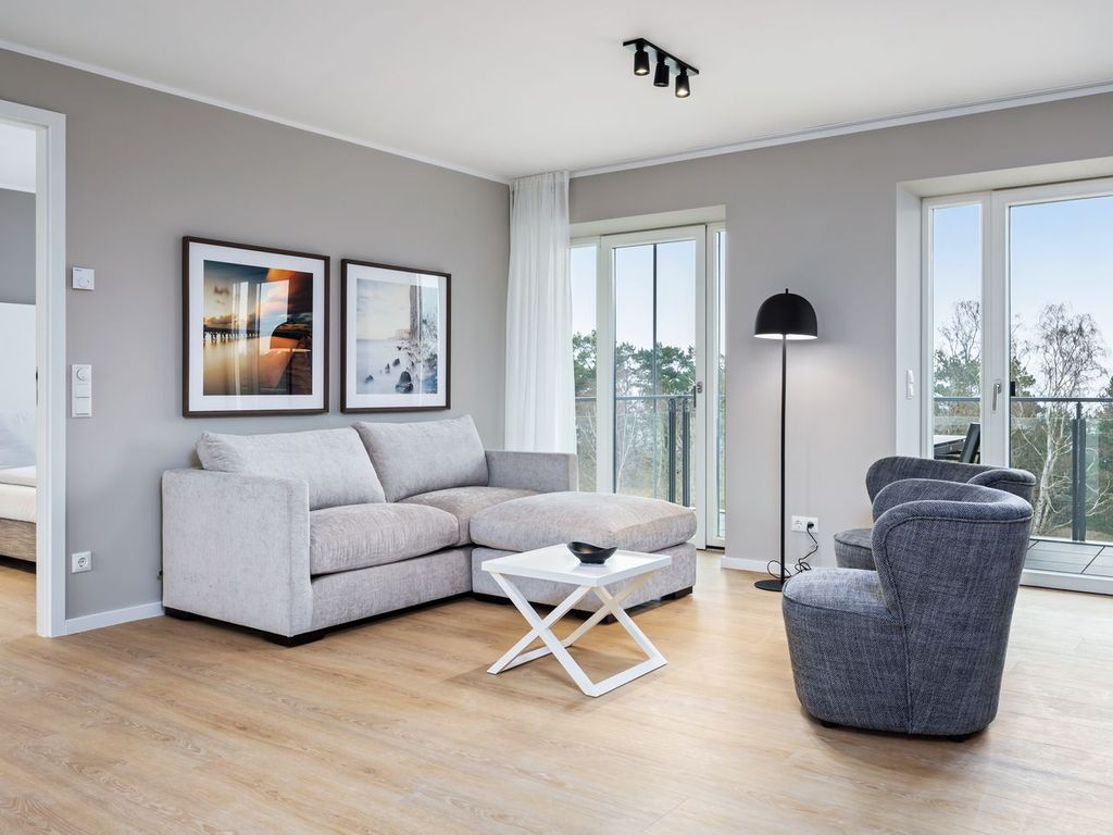 Tolles Apartment auf 102 qm mit Balkon, Meerblick und zwei Bädern an der Ostsee!