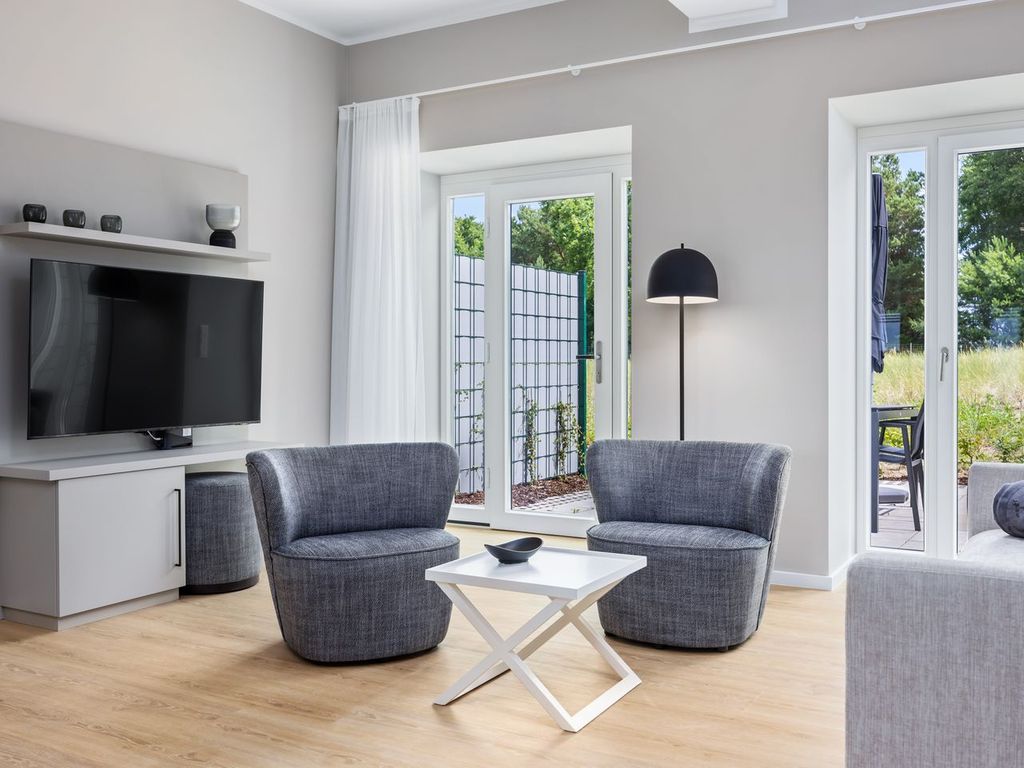 Tolles Maisonette-Ferienapartment in Toplage an der Ostsee mit Terrasse & Balkon - Strandresidenzen Binz-Prora detail 1