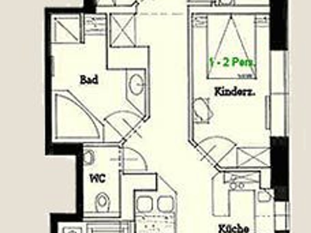 Ferienwohnung Cecilienhof, 95 qm, 3 Schlafzimmer, max. 7 Personen - Villa Strandblick Binz detail 2