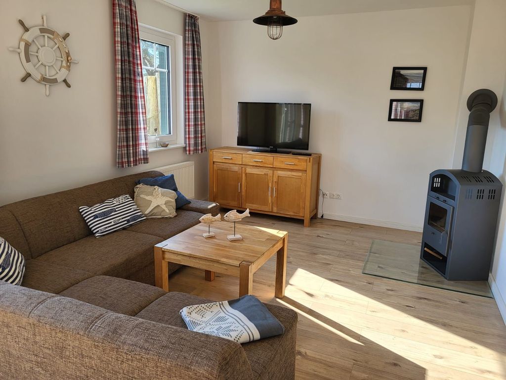 Ferienhaus Hühnergott mit Sauna, Kaminofen, Terrasse und Garten