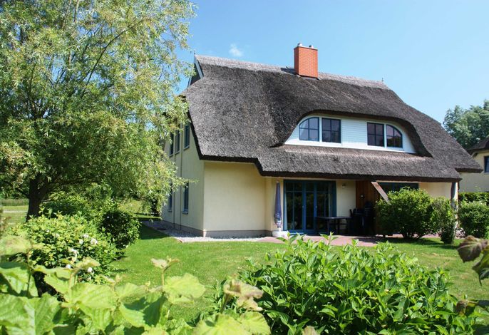 4 Sterne Reetdachhaus Hasel 1 mit Sauna, Kamin, WLAN