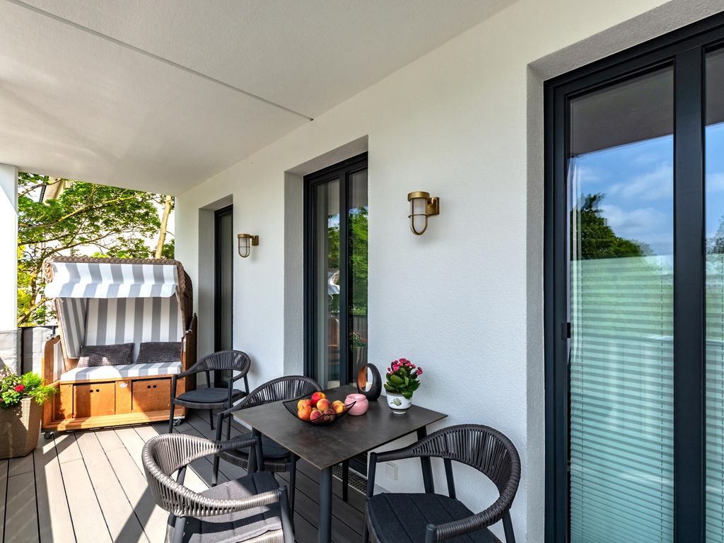 App. Sonnenschein im Ostseebad Sellin Balkon und Sauna detail 2