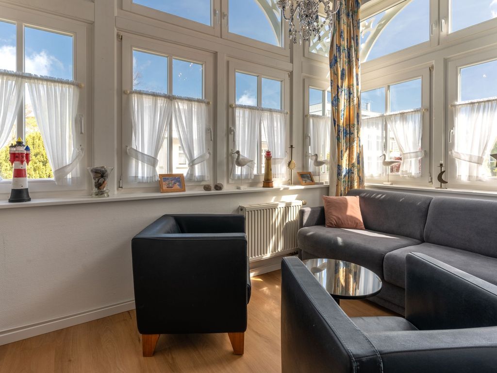 Villa Eden Fewo 3, Balkon, Kamin