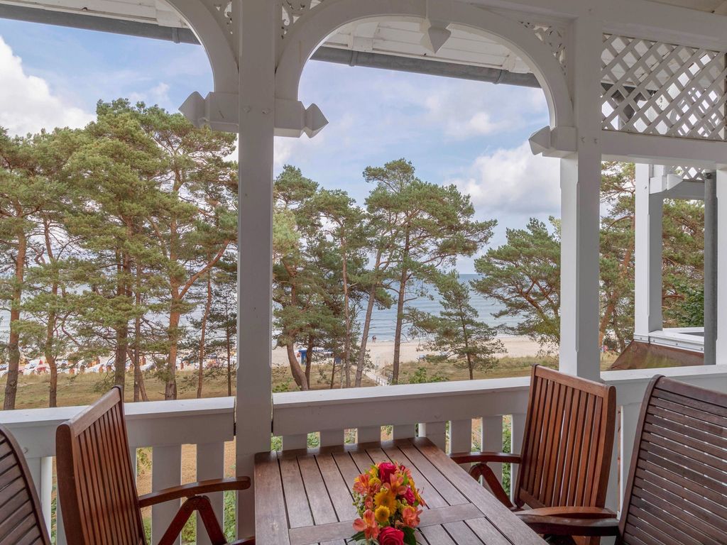 Villa Strandidyll Ap. 10, Balkon mit Meerblick