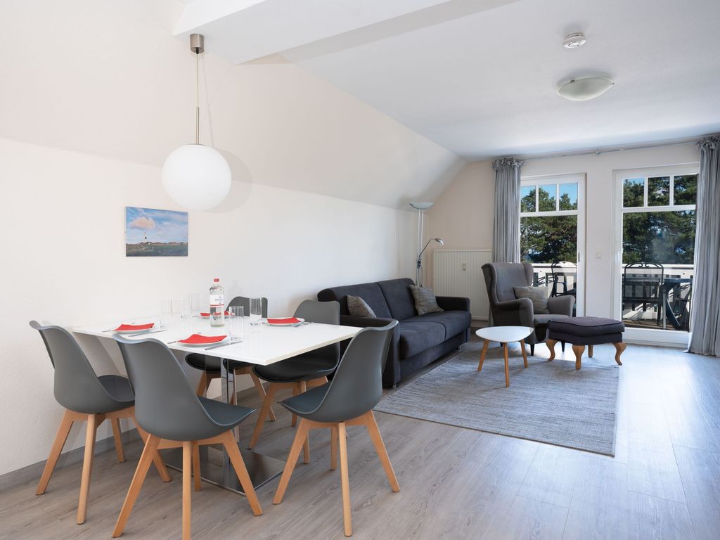 Villa Strandidyll Apartment 16, Balkon mit Meerblick