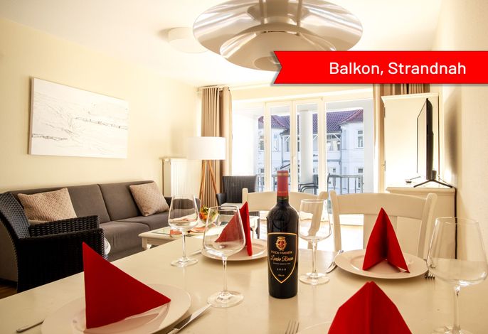 Villa Strandidyll Neubau Ferienwohnung 1.1 mit Balkon
