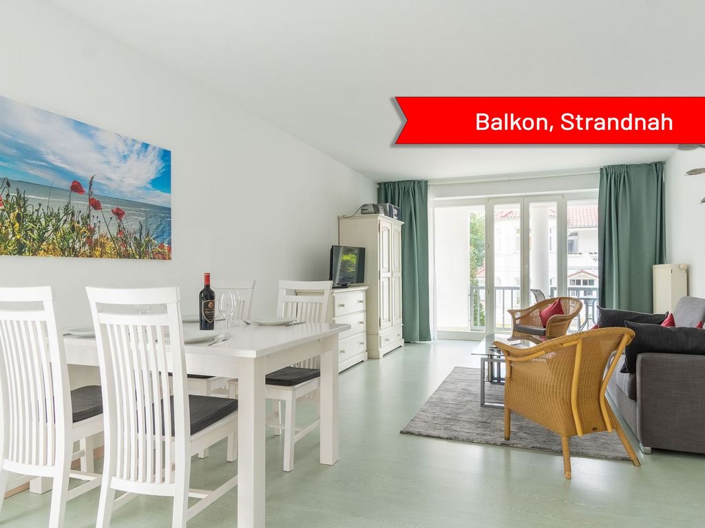 Villa Strandidyll Neubau Ferienwohnung 1.2 mit Balkon