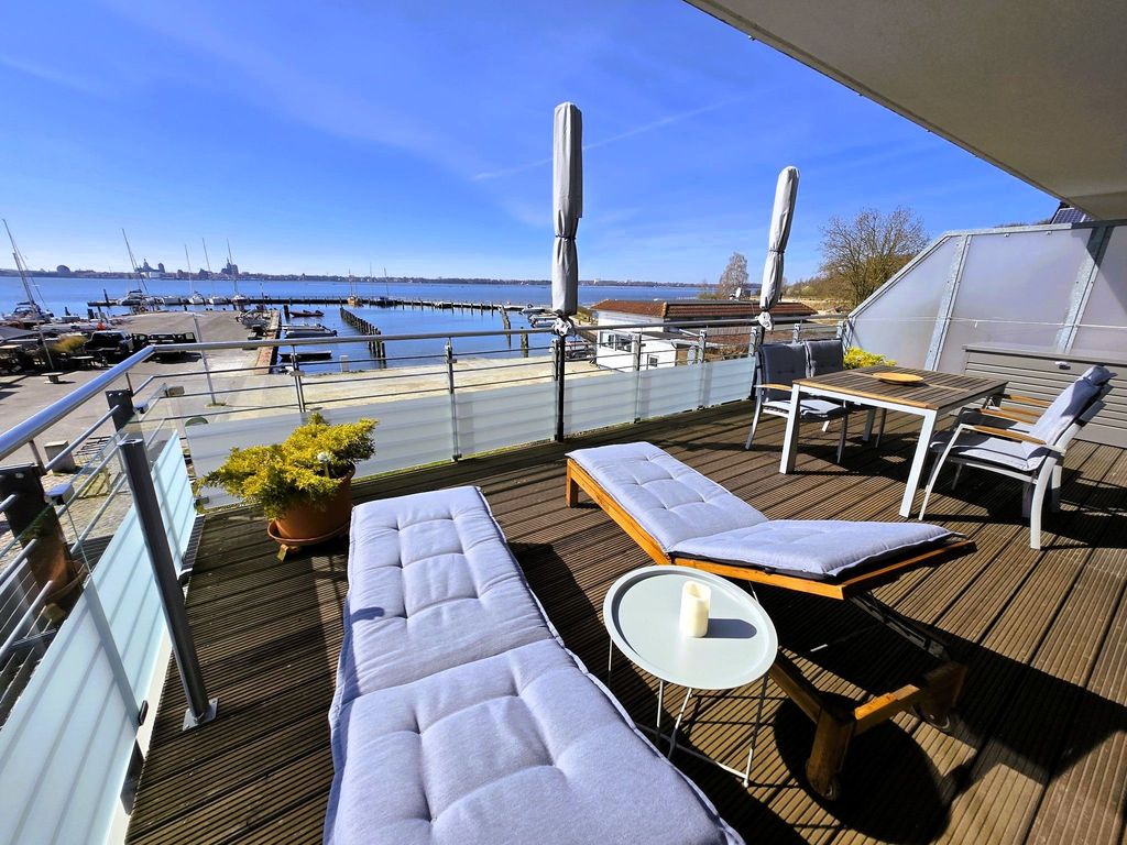 Ferienwohnung Bellevue - Panoramablick auf Sund