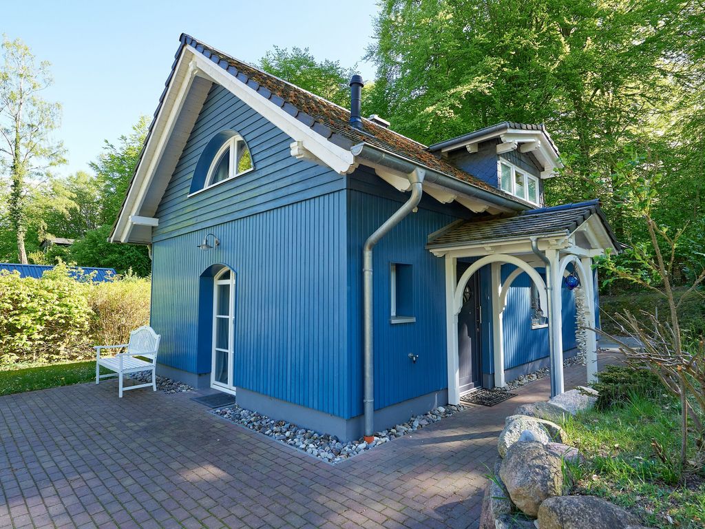 Blaues Strandhaus in Sellin