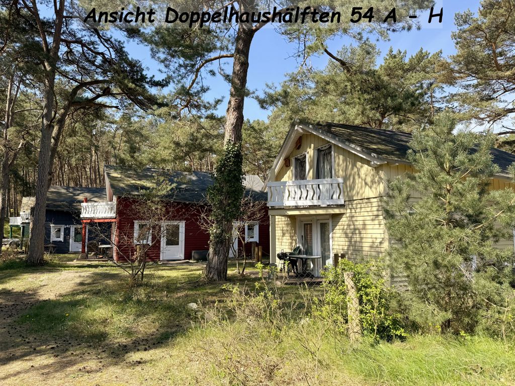 W: Strandhäuser im Dünenweg 54 a - h mit Terrasse/Balkon