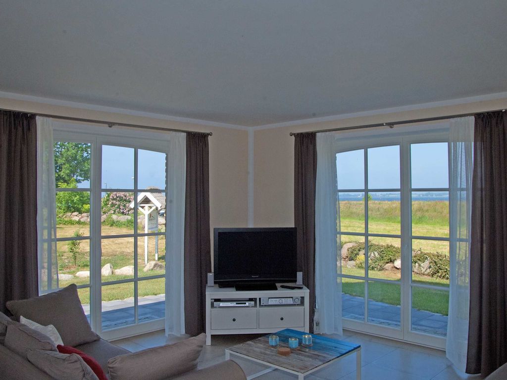 Boddenblick Terrasse mit Wasserblick 100m zum Yachthafen - Landhaus Gager 100 m zum Yachthafen Wasserblick detail 2