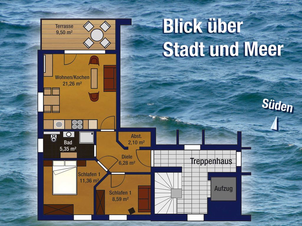Villa Am alten Kreidebruch - App. Störtebeker detail 2