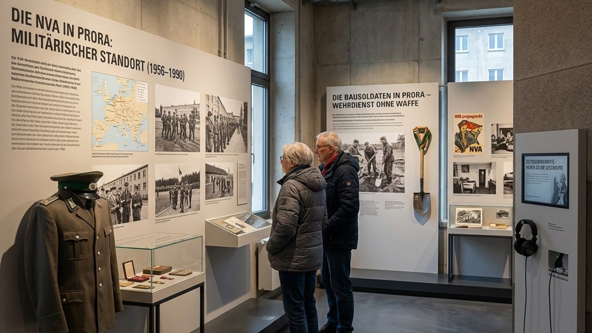 Ausstellung zu NVA und Bausoldaten im PRORA-ZENTRUM auf Rügen